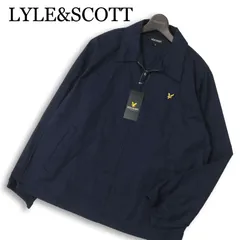 【新品 未使用】 LYLE&SCOTT ライル＆スコット 通年★ ロゴ刺繍 ジャケット ブルゾン 大きいサイズ Sz.LL メンズ 紺のサムネイル