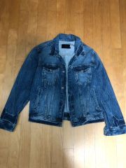 XL】COACH コーチ デニムジャケット Gジャン バックプリント ロゴ入り