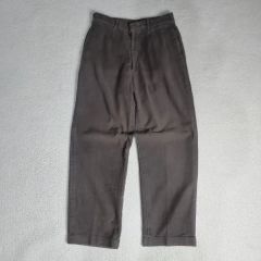 A18880 CONFECT 起毛リネンキャンバスイージーパンツ 茶黒3 - メルカリ