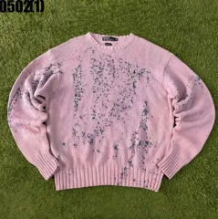 ポロ ラルフローレン ピンク ダメージ ニット セーター XXL