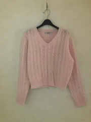 5 いちごミルク Vネック ニット