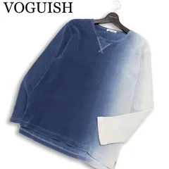 VOGUISH ヴォーギッシュ ルパート グラデーション★ 長袖 ワッフル サーマル カットソー ロンTシャツ Sz.L メンズのサムネイル