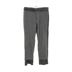 23AW】sacai サカイ スラックス サイドライン フレアパンツ - メルカリ