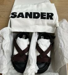 24SS ジルサンダー メタリックサンダル 定価15万 jilsander - メルカリ