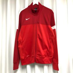 未使用☆ナイキ ナダルモデル テニスジャケット ブルロゴ レッド S 