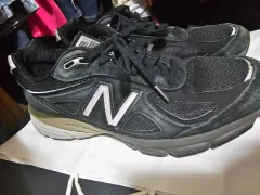 ニューバランス 990v4 ブラック&シルバー 260サイズ レディース