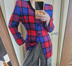 レア・美品⭐︎重工編み オリジナル レトロ粗目ウール 厚手テーラード 