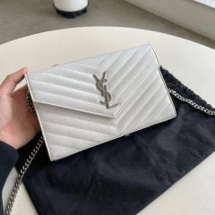 美品 サンローラン YSL エンベロープ チェーン ショルダー バッグ y2k 