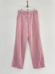 Ungrid ペインタールーズパンツ ヒッコリー ワイド ゆったり 赤 - メルカリ