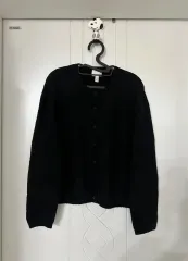 H&M ブラック カーディガン S