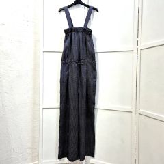美品 yuni ユニ コットンリネン シワ加工 キャミソールロング