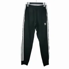 アディダスオリジナルス adidas originals トラックパンツ イージーパンツ ロゴ サイドライン S 黒 ブラックのサムネイル