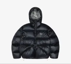 STUSSY ダウンパーカ マイクロリップストップダウン ブラック Mサイズのサムネイル