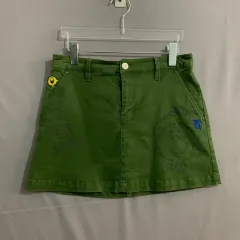 1 パーリーゲイツ ゴルフ プリンティング カーキ ストレッチ ミディ スカートのサムネイル