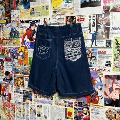 yolo 刺繍デザイン ワイドパンツ - メルカリ