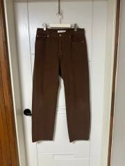 Levi's 569 ルーズストレート ブラウン ワイドデニムパンツ 33/30