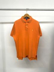 Ralph Lauren ニットポロシャツ 半袖 オレンジ - メルカリ