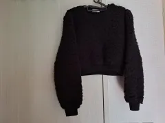 フリース クロップド ニット