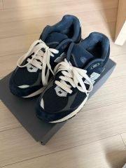 美品です♪ New Balance 992 ダークブルー 26センチ。 - メルカリ