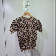 FF ロゴ 半袖ニット Tシャツ