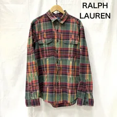 ポロバイラルフローレン 長袖シャツ CLASSIC FIT  マドラスチェック L メンズ L ISItems【USED】【古着】【中古】50158612