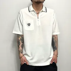 90s MCM エム シー エム ヴィンテージ ジップアップ Tシャツ 半袖 カラーTシャツのサムネイル