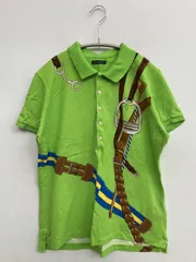THE SKINNY POLO ポロシャツ ライトグリーン 前面プリント バックプリント その他総柄 半袖