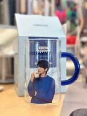韓国] EDIYACOFFEE ピョンウソク グラス マグカップ 1点 - メルカリ