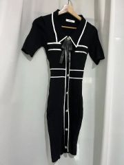 タグ付】PAMEO POSE Betty Dress 黒 白 M セーラー襟 - メルカリ