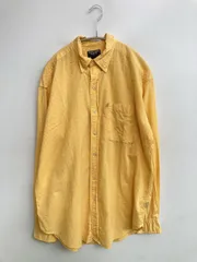 RALPH LAUREN JEANS CO. シャツ/ブラウス S イエロー コットン チェック柄 ワンポイント ミドル丈 長袖 ボタンダウン