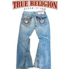 TRUE RELIGION ブーツカットデニムライトブルー - メルカリ
