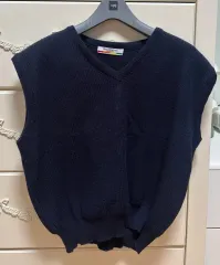 ネイビー ニットベスト