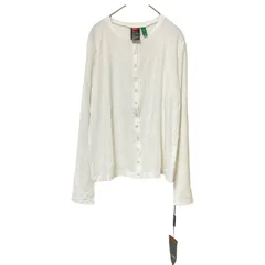  【タグ付き新品】DOUBLE STANDARD CLOTHING　ダブルスタンダードクロージング　クルーネックカーディガン　白　ホワイト　レディース　Fサイズ　ストレッチ　オシャレ　高級感　エアコン対策　紫外線対策【Z1809】のサムネイル