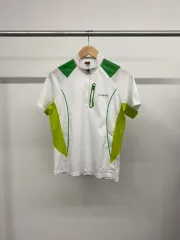 メンズ モンベル アウトドア 機能性 ハーフジップ 半袖 Tシャツ