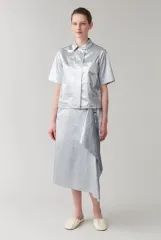 未使用/COSコットン メタリック ラップスカート/34のサムネイル