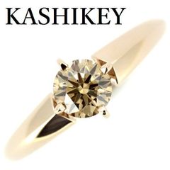 カシケイ ソリティア ブラウンダイヤモンド リング 18K YG 51号 - メルカリ