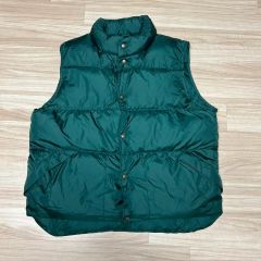 80s 人気色‼️エメラルド‼️ エルエルビーン ダウンベスト ターコイズ
