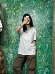 ポロ 白 スリムフィット 半袖 Tシャツ M