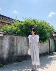 ayakawasakiギンガムチェック パフスリーブ ミニワンピース F ayakawasakiギンガムチェック パフスリーブ ミニワンピース F - メルカリ