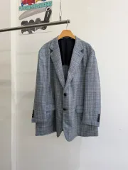 AQUASCUTUM ブルー ジャケット (Made in Japan)