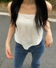 draw drawers 2way tops white キャミソール - メルカリ