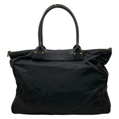 Felisi トートバッグ サークルバック ナイロン×レザー 黒 9332 刻印 