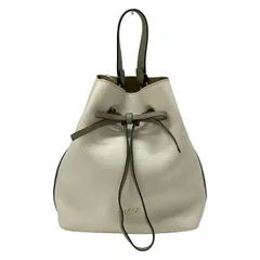 FURLA(フルラ) ハンドバッグ美品  コスタンザ グレー×白 巾着型 レザー