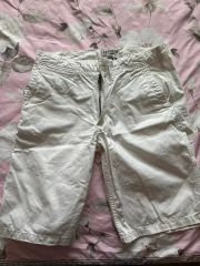 MARK&LONA ショートパンツ ホワイト スカル刺繍 - メルカリ