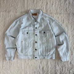 90s LEVI'S 70507 ホワイト トラッカー デニムジャケット - メルカリ