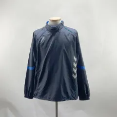hummel メンズ ウィンドブレーカー Tシャツ ネイビー L ヴィンテージ