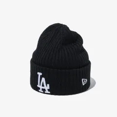 MLB メリノウール リップカフ LA ドジャーズ ビーニー ブラックのサムネイル