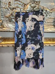 ハンサム LATT by T 秋冬 プリント ロング丈スカート 55 66 高級生地 ランバンコレクションのサムネイル