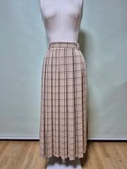 BURBERRY】ヴィンテージ ノバチェック柄 プリーツスカートウール100