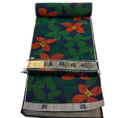 美品】 付下げ 身丈160cm 裄丈65cm M 袷 草花 刺繍 薄オレンジ 正絹 秀